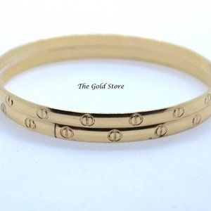 Gold Filled Dainty Bangles (set of 2)